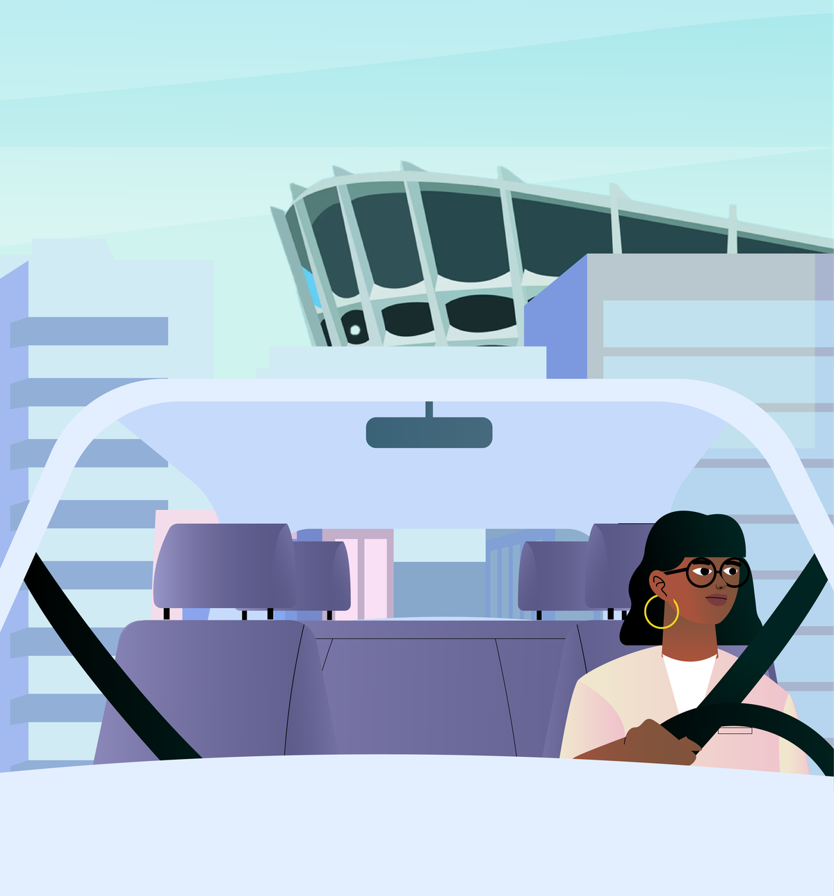 A car owner driving through Lagos