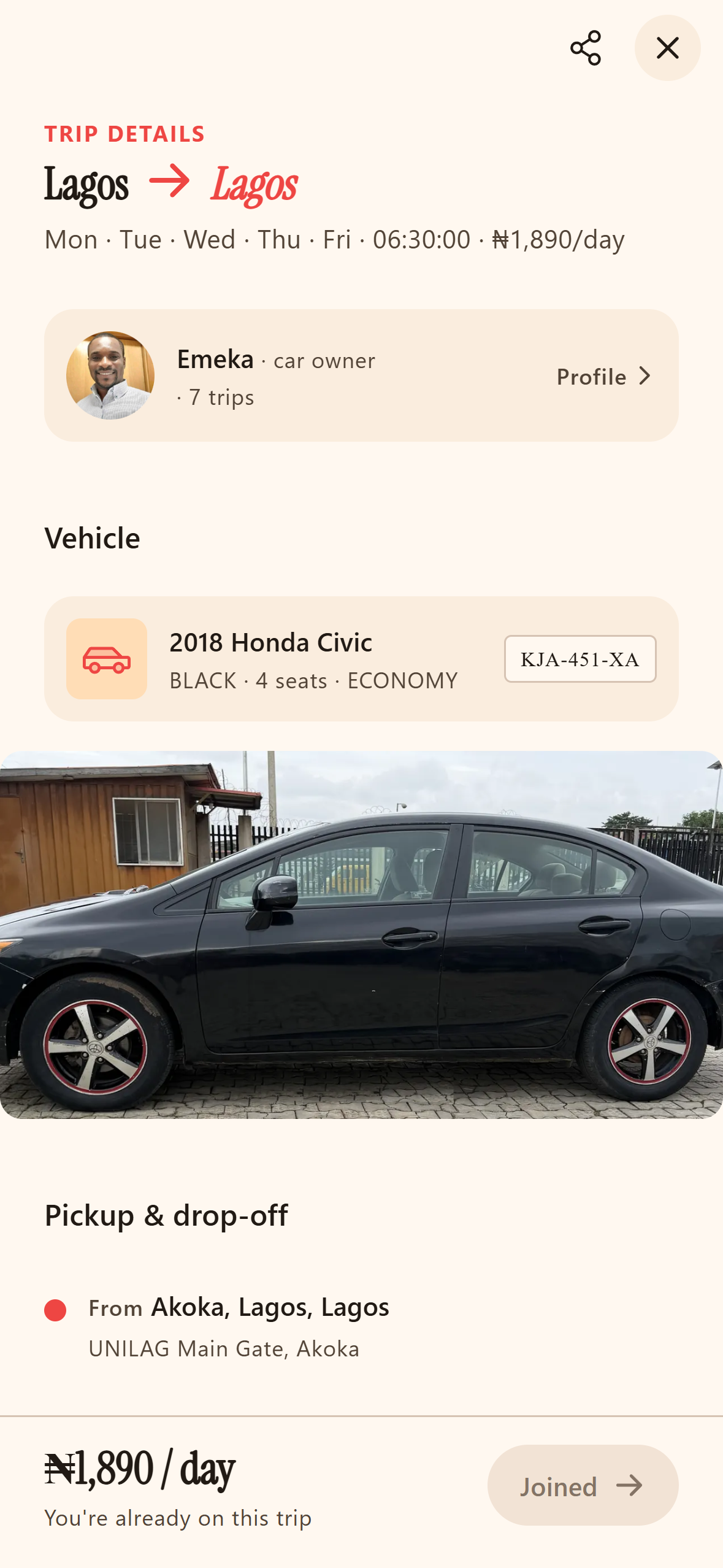 Conductor app screen