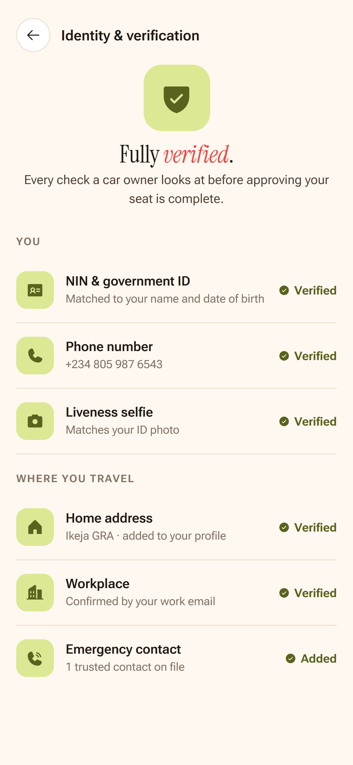 Conductor app screen
