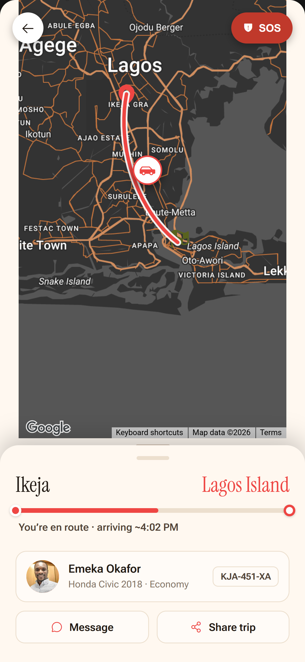 Conductor app screen
